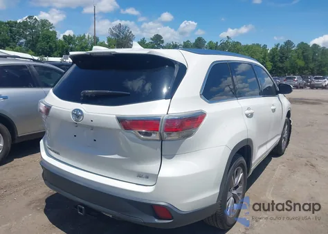 2015 Toyota Highlander Xle V6 from USA, damaged, VIN 5TDKKRFH1FS103759